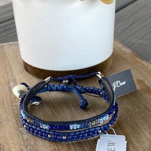 J. Crew Beaded Blue Bracelet Set - NEW!☀️